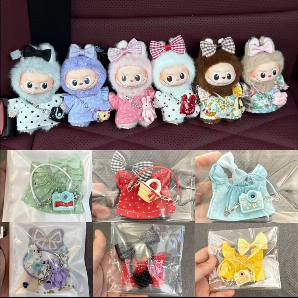 Plush Dolls!  Colorful Outfits Mini Labubu 4.0! $10 each!